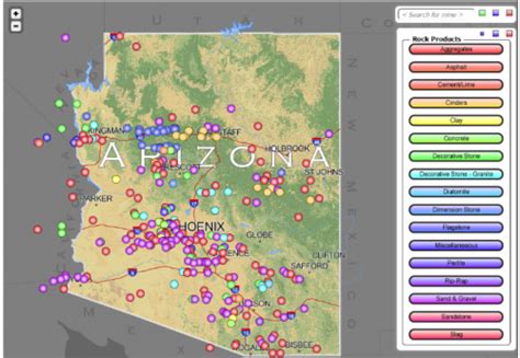 Examples of MAP Implementation in Various Industries Arizona on a Map of USA